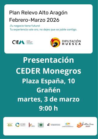Imagen Presentación Plan Relevo DPH CEDER Monegros